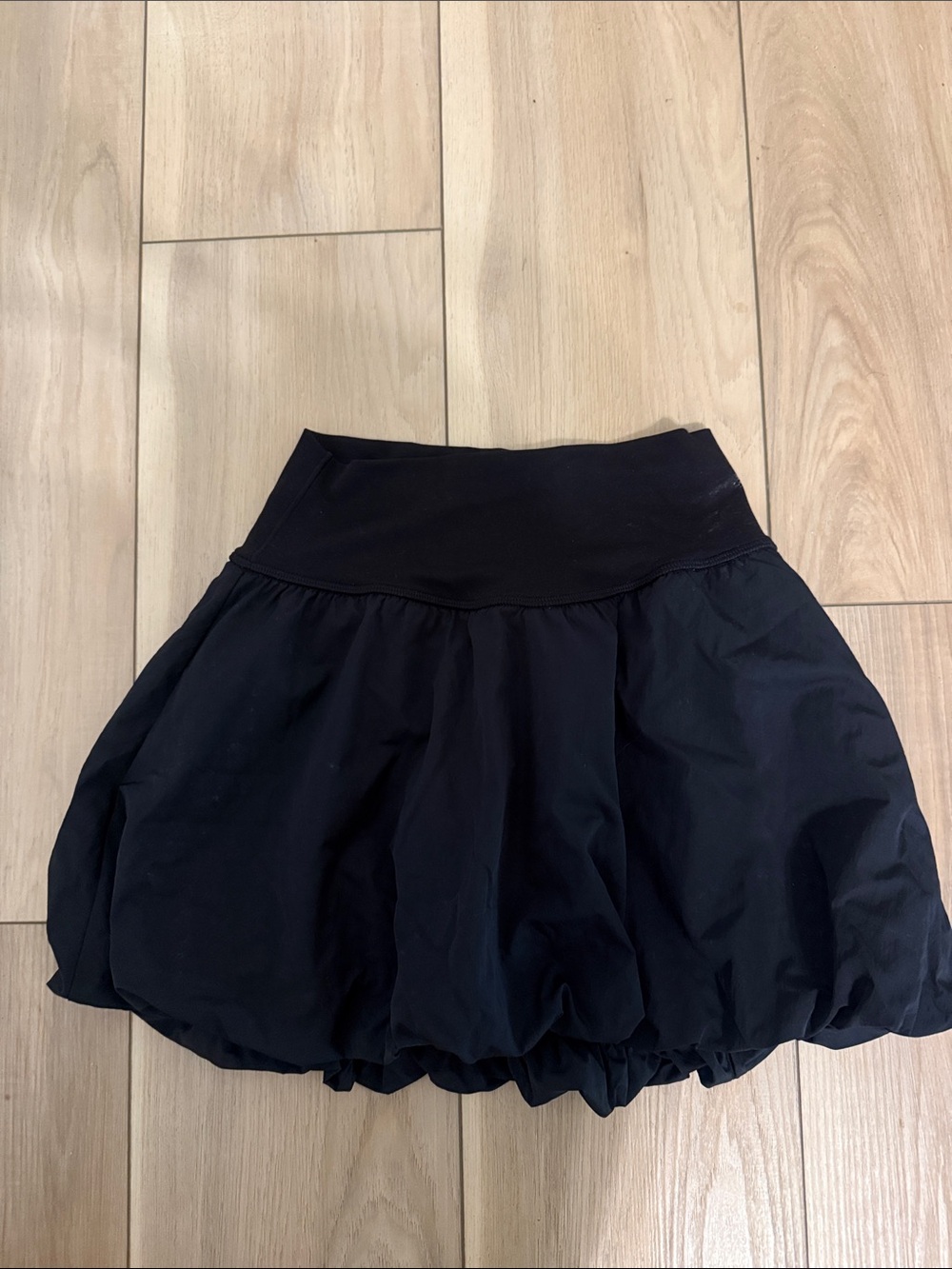 aerie Black  Skater Bubble Mini Skirt